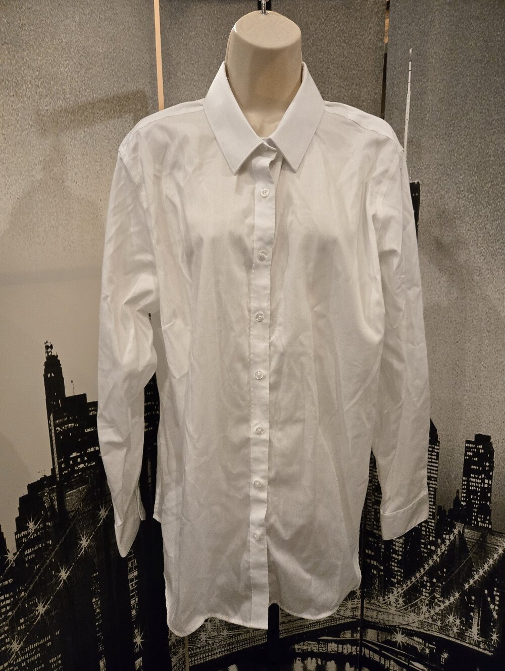 New Without Tags Design Collective White Button Down Size 2X Long Sleeve Shirt